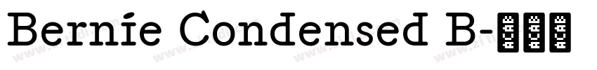 Bernie Condensed B字体转换